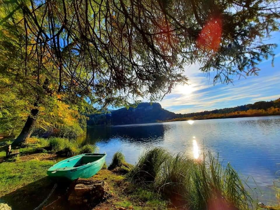 Le Jura En Toutes Saisons Piscine, Spa, Location Vtt, Balades 2Cv, Climatisation Bonlieu Exteriör bild
