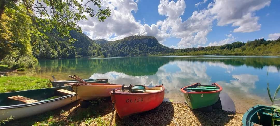 Le Jura En Toutes Saisons Piscine, Spa, Location Vtt, Balades 2Cv, Climatisation Bonlieu Exteriör bild