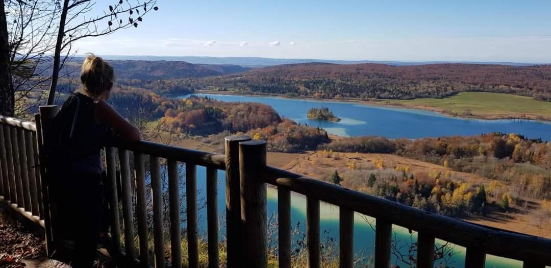 Le Jura En Toutes Saisons Piscine, Spa, Location Vtt, Balades 2Cv, Climatisation Bonlieu Exteriör bild