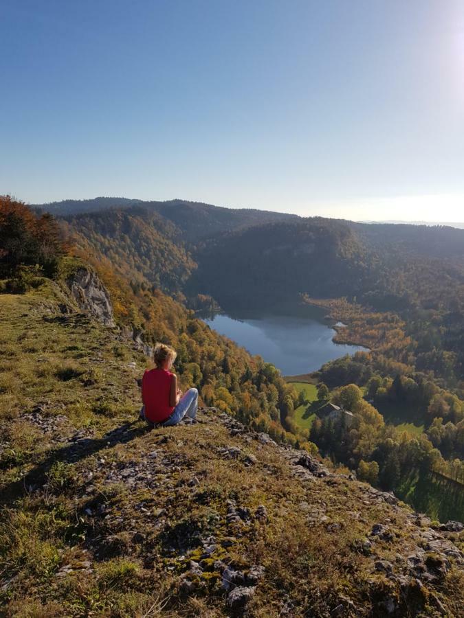 Le Jura En Toutes Saisons Piscine, Spa, Location Vtt, Balades 2Cv, Climatisation Bonlieu Exteriör bild